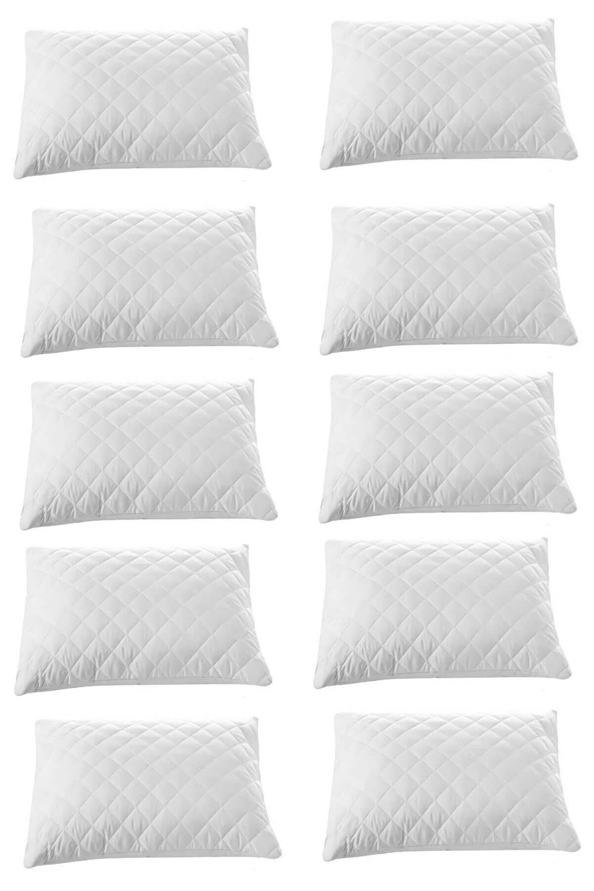 10 Piece Quilted Pillow Protector 100% Cotton 50x70 cm