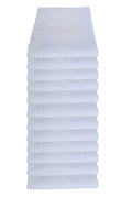 12-Piece Footprint Bathroom Cotton Foot Towel 50X70 Cm White