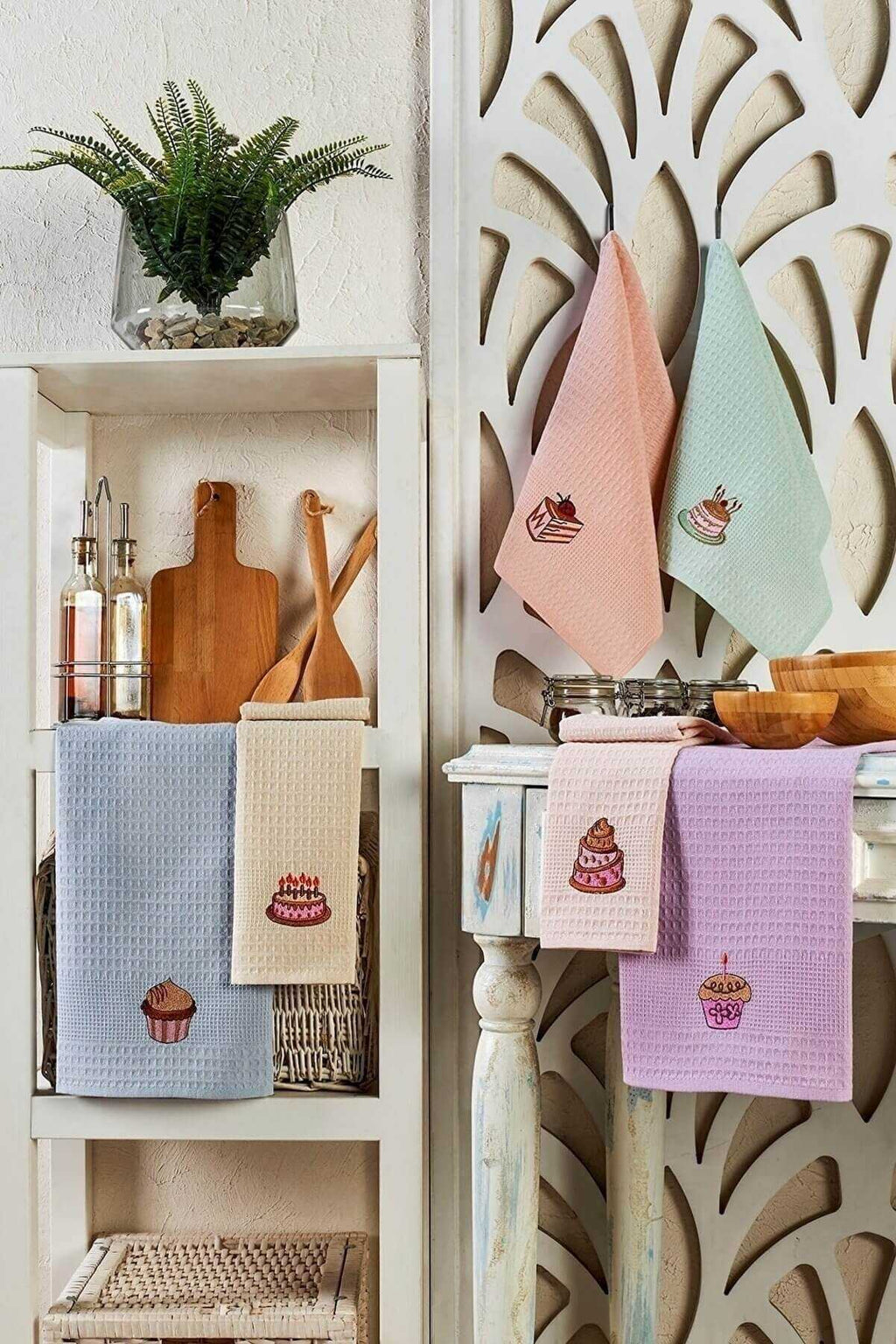6 Piece Kitchen Drying Cloth 40 X 60 Cm Cake