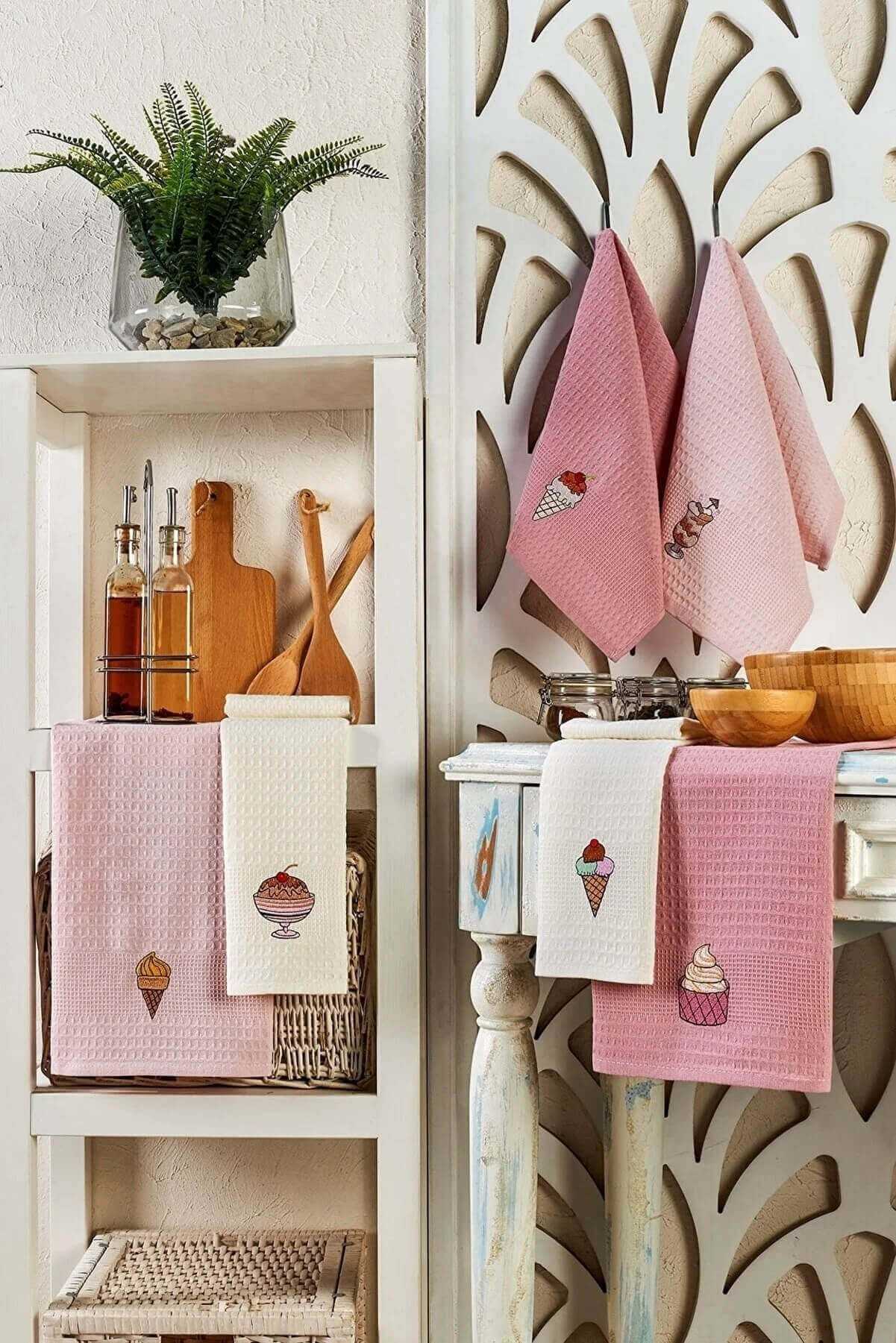 6 Piece Kitchen Towel 40 X 60 Cm Ice Cream
