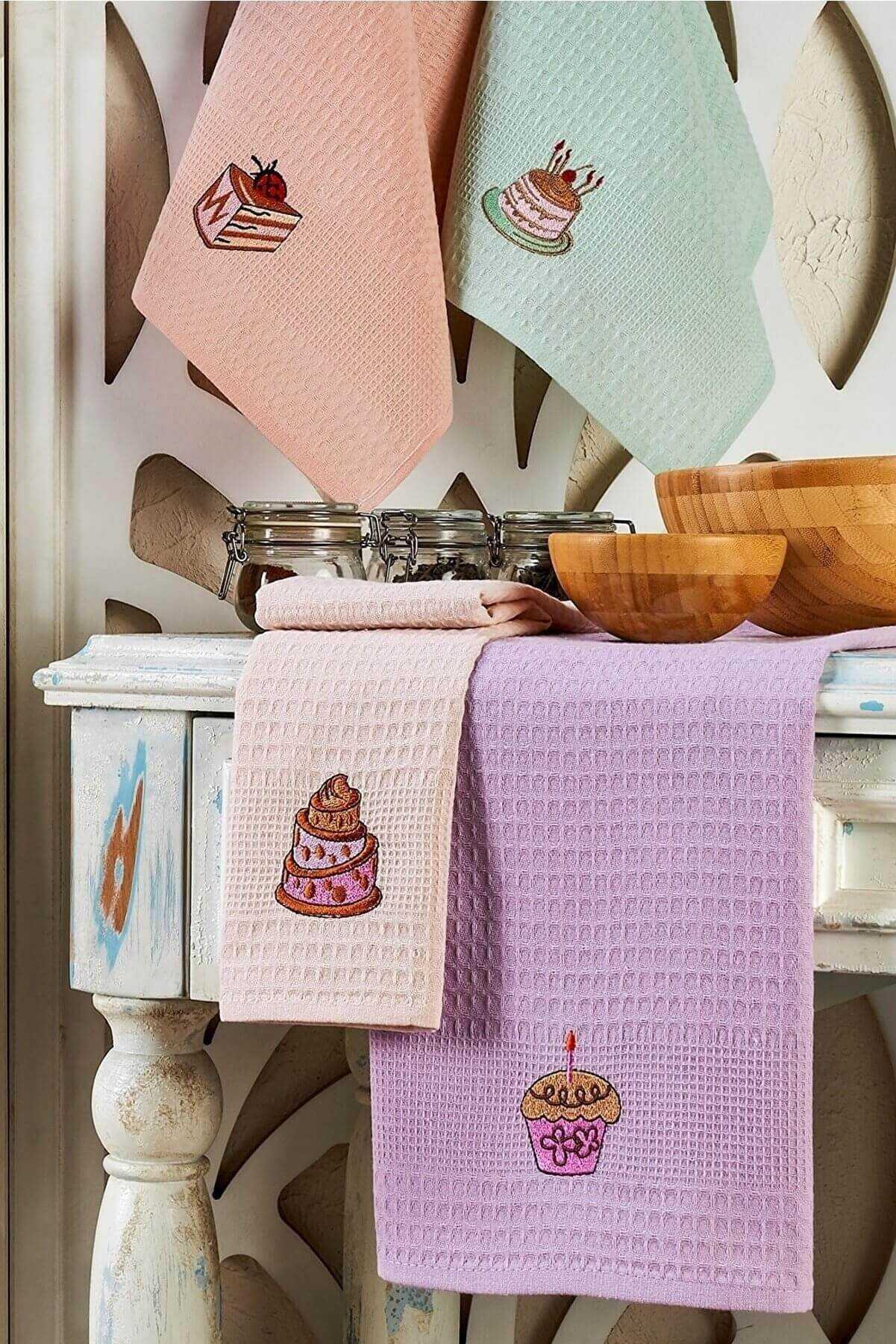 6 Piece Kitchen Drying Cloth 40 X 60 Cm Cake
