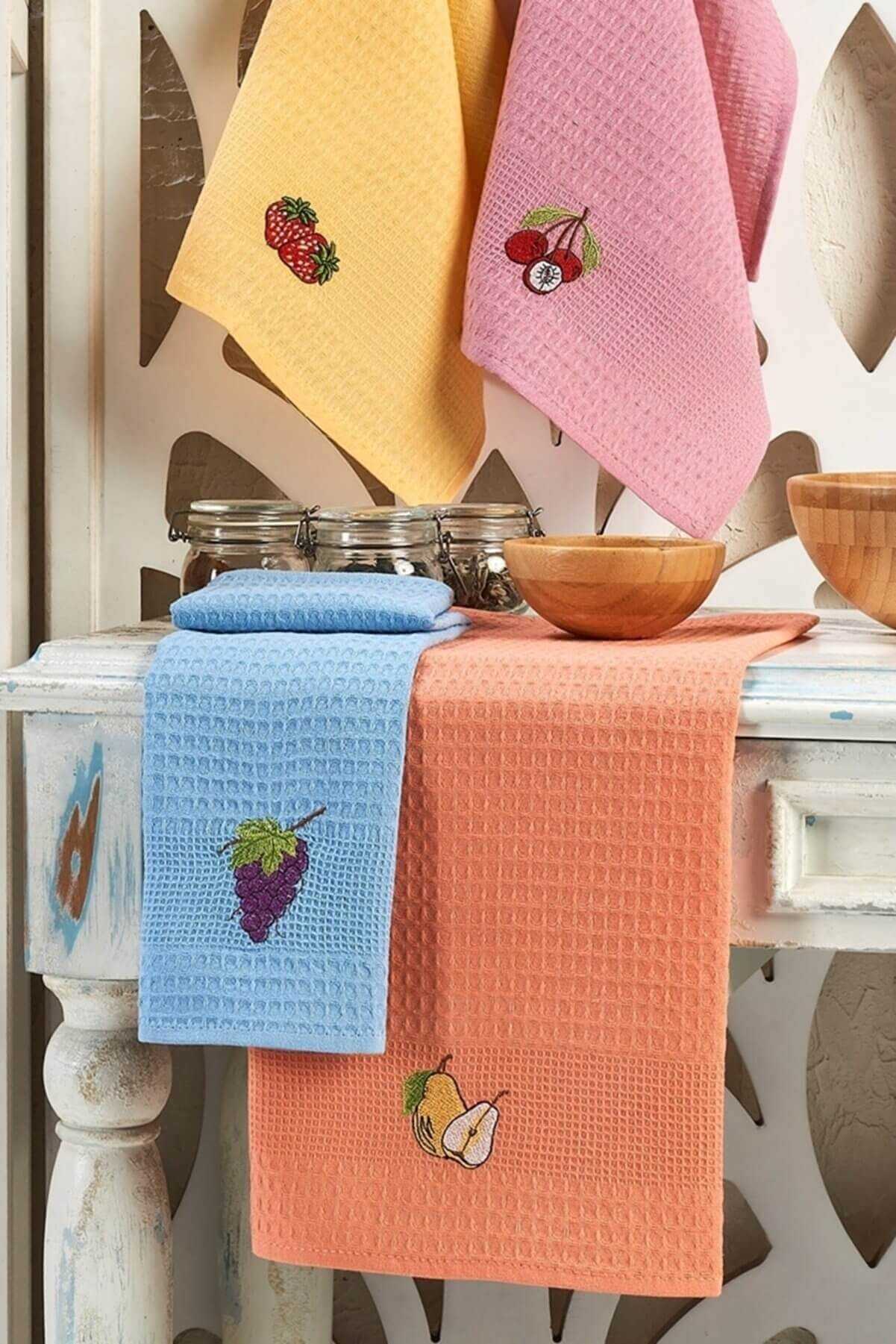 6 Piece Kitchen Towel 40 X 60 Cm Fruit