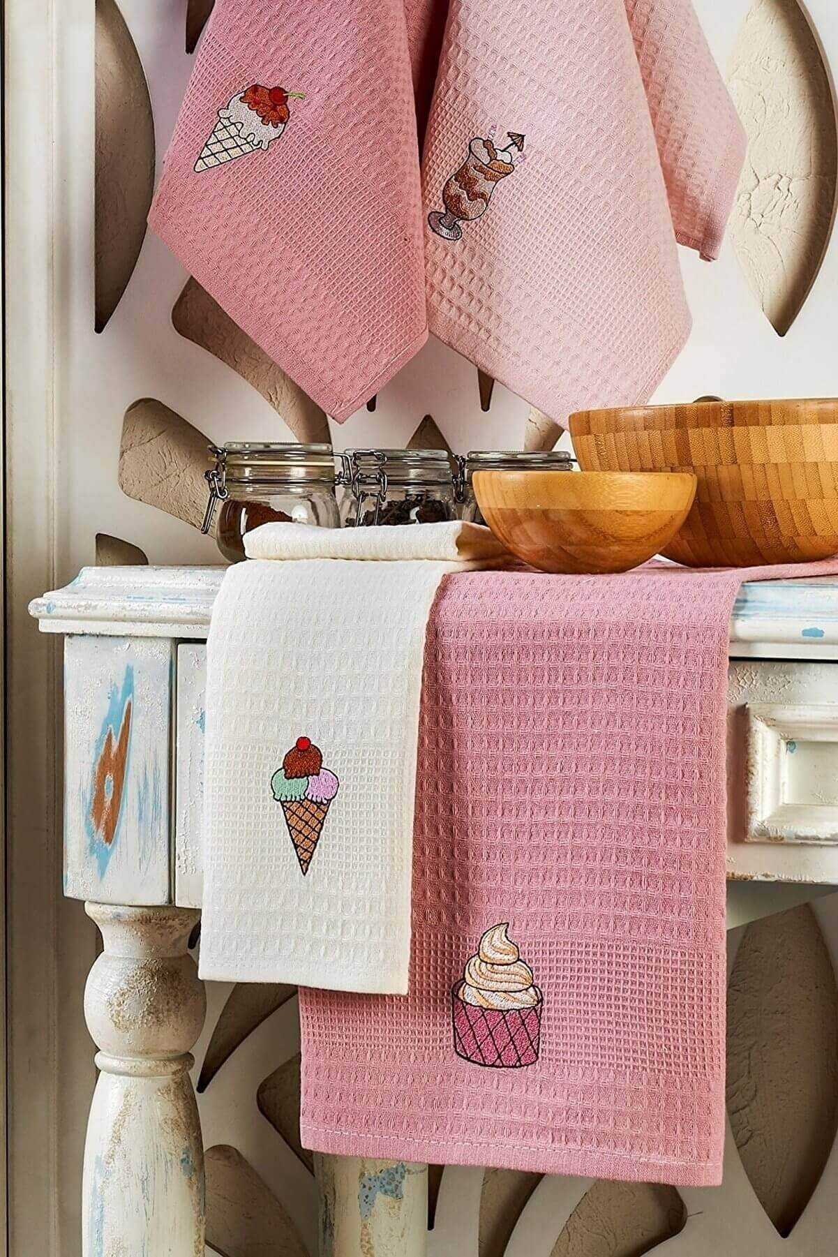6 Piece Kitchen Towel 40 X 60 Cm Ice Cream