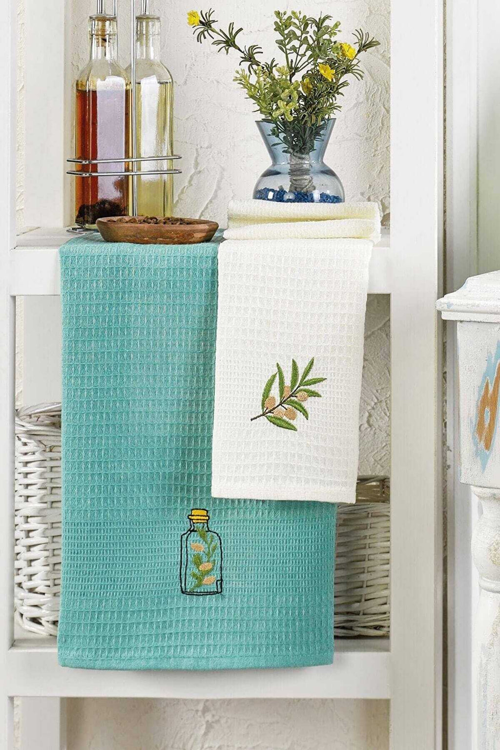6 Piece Kitchen Towel 40 X 60 Cm Mint