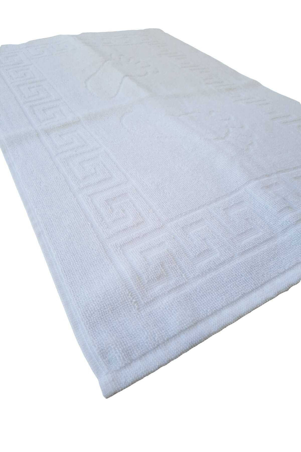 12-Piece Footprint Bathroom Cotton Foot Towel 50X70 Cm White
