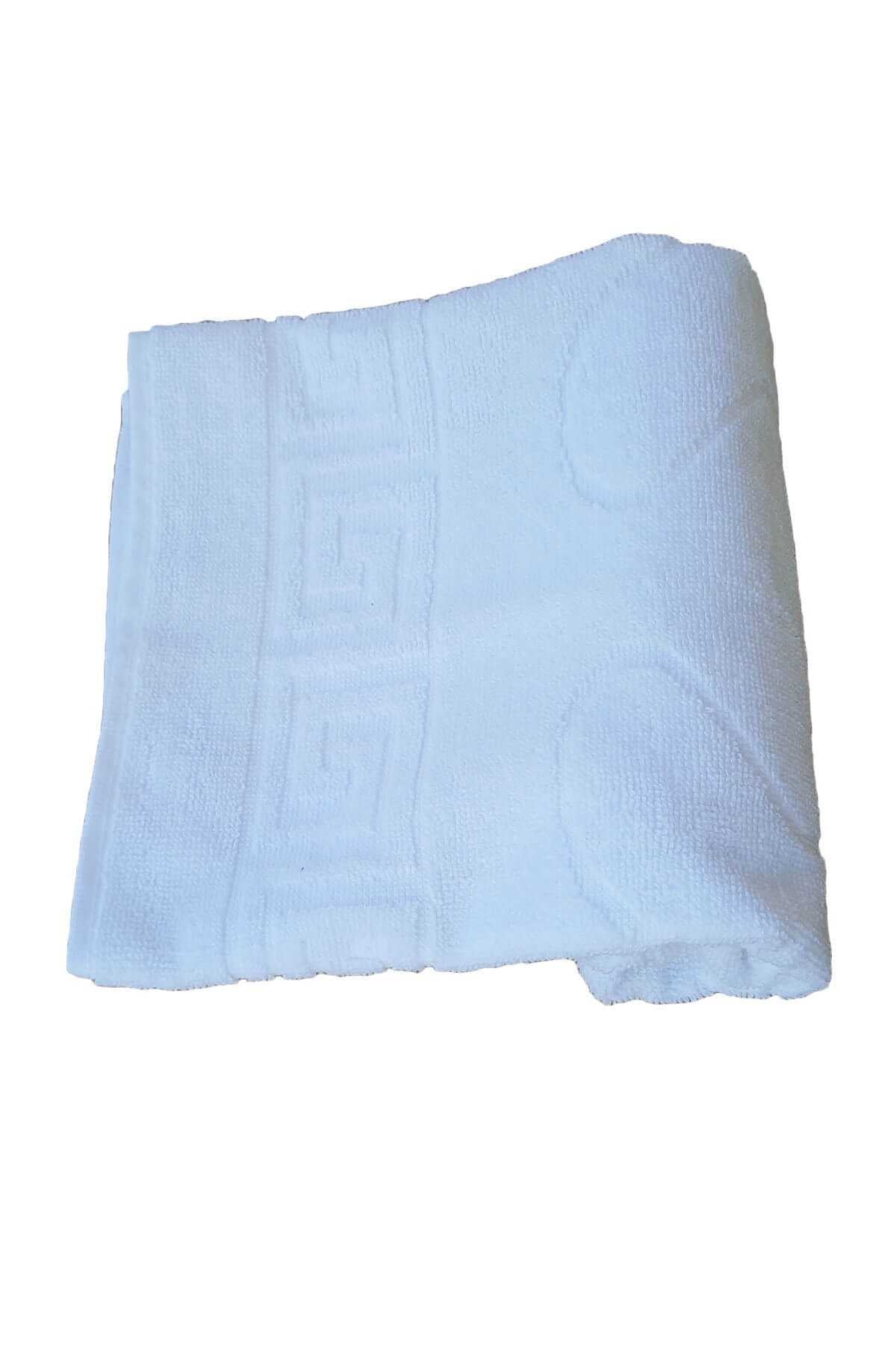 12-Piece Footprint Bathroom Cotton Foot Towel 50X70 Cm White