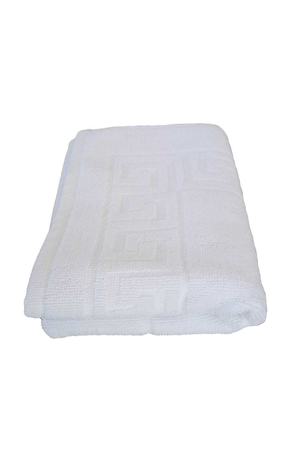 12-Piece Footprint Bathroom Cotton Foot Towel 50X70 Cm White