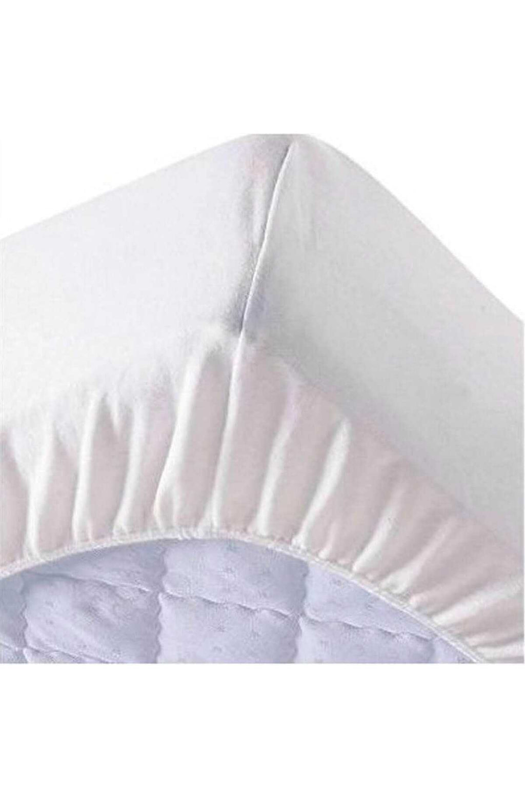 140x200 Cm Çift Kişilik Fitted Geçmeli Sıvı Geçirmez Alez Pamuklu Yatak Koruyucu