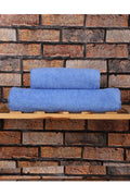 2-Piece 100% Cotton Soft Luxury Bath Towel Set Blue