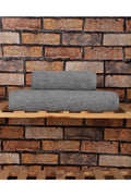 2 Piece 100% Cotton Soft Luxury Bath Towel Set Grey