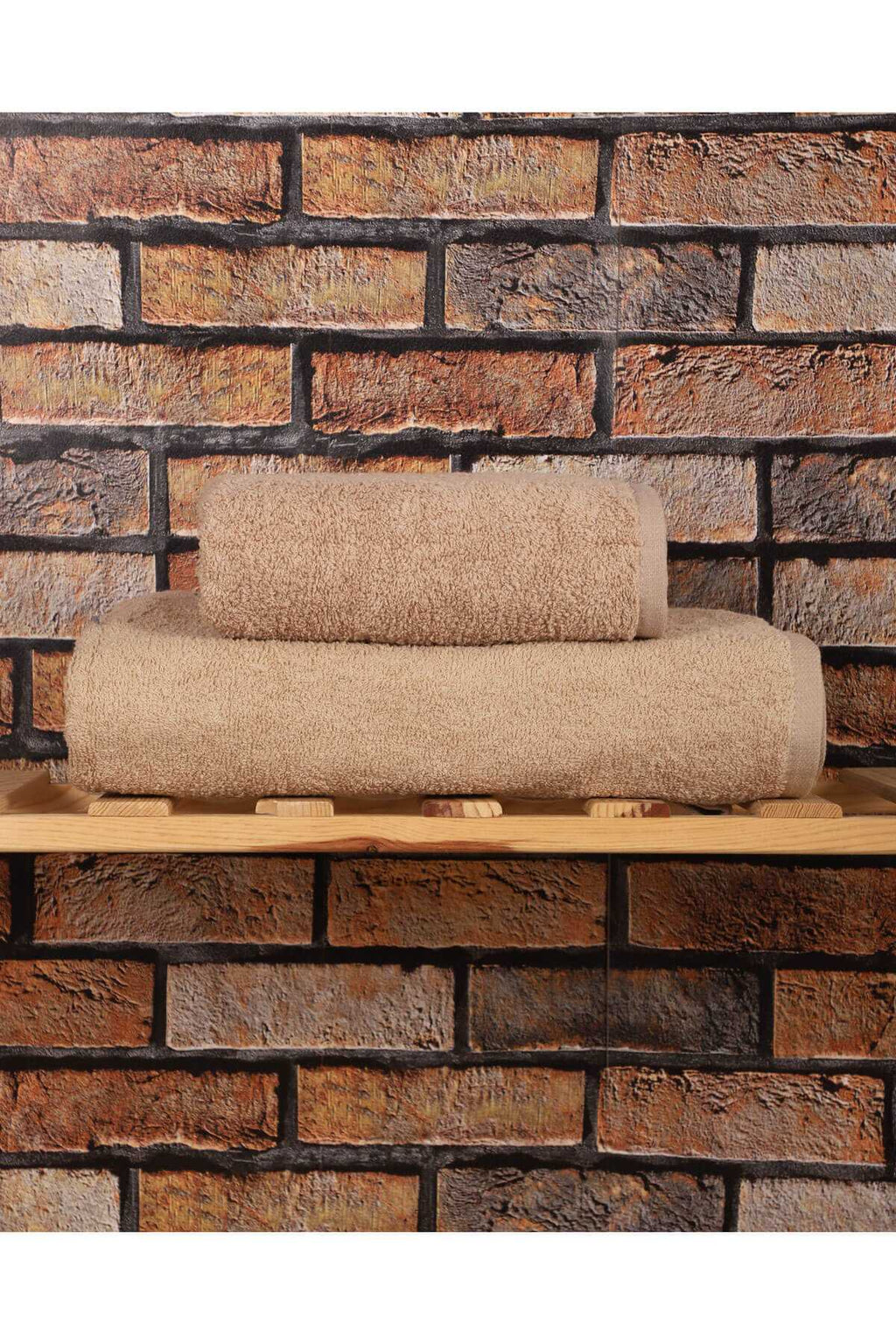 2 Piece 100% Cotton Soft Luxury Bath Towel Set Coffee
