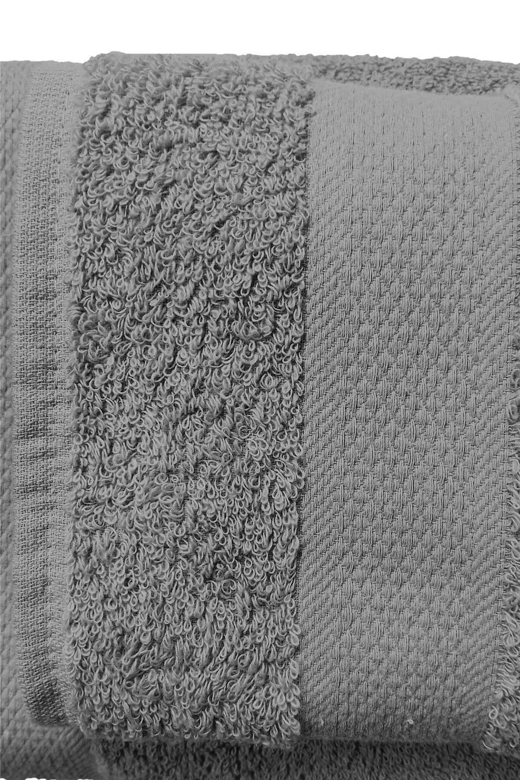 2-Piece Dry Anthracite 100% Cotton Bathroom Towel Set