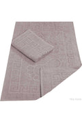 2 Pcs Bath Foot Towel 100% Cotton 50X70 Cm Menesch Plum