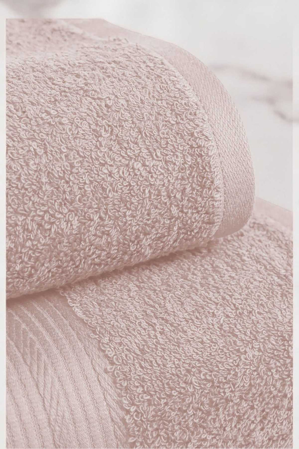 2 Piece Oversize Luxury Premium Bathroom Spa Towel Set 90x160 Cm Powder