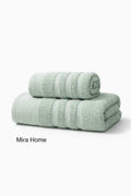 2 Piece Cotton Bath Towel Set Ayla Green